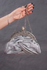 Rhinestone Decor Pearl-Embeded Bag