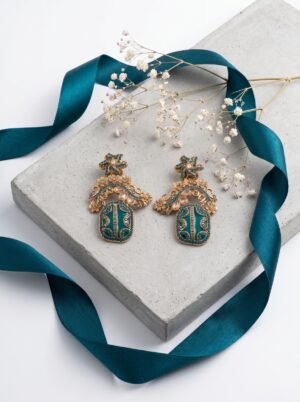 Emerald Enchant Statement Earrings