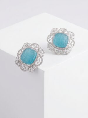 Aqua Radiance Statement Earrings