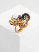 SAMAYRNG2026162 Turkish Style Multi-Stone Pearl Statement Ring